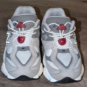 SOLD*CROSS LISTED New Balance Kids' Gray and Burgundy Sneakers